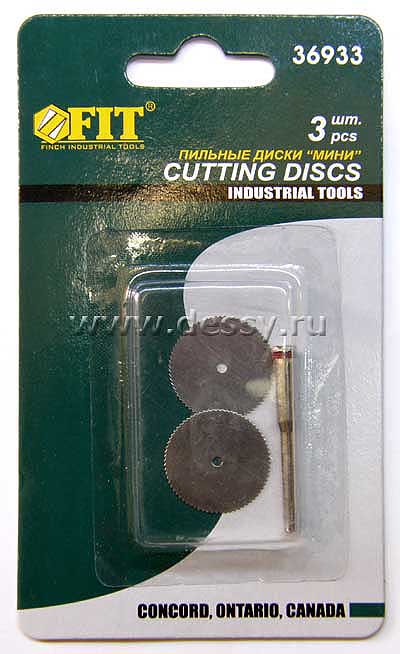 ����� ������� ��������� 22 ��, ������� - 0.5 �� + ��������� � ��������� ���������� 3,1 ��. FIT 36933 CUT-OFF WHEELS