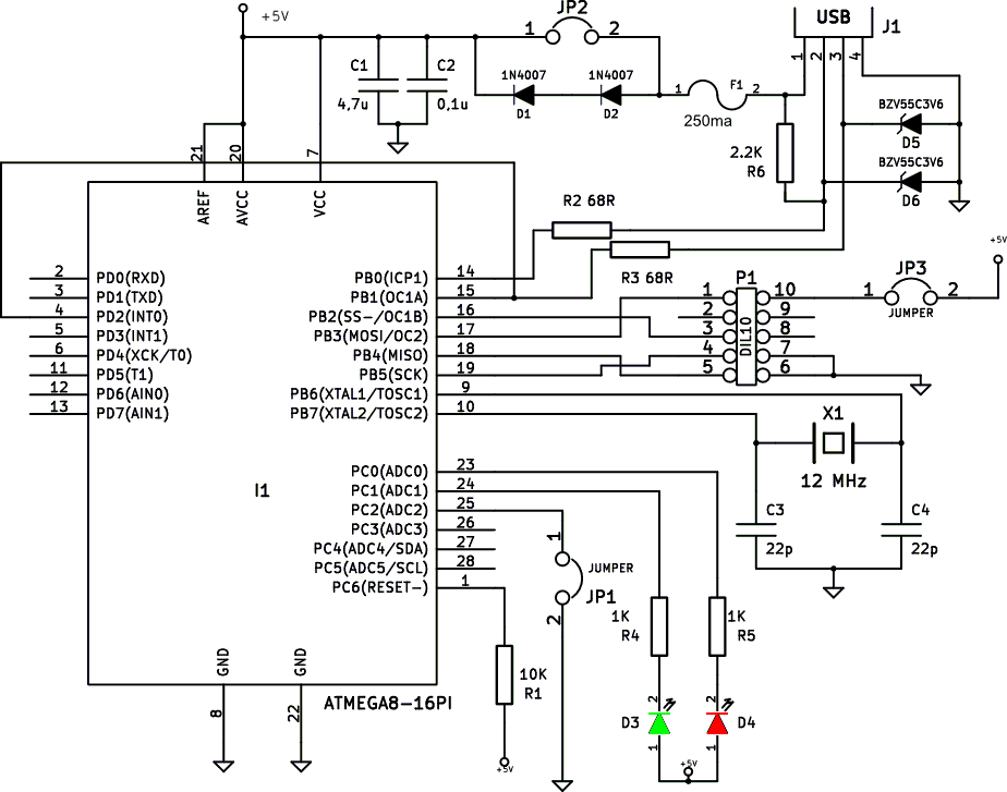  RC119M.   Atmel USBasp  . 1